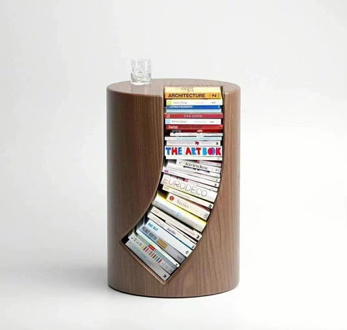 Hiroshi Hidden Bookcase Side Table