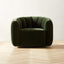 Gabriele Swivel Occasional Armchair - Green velvet