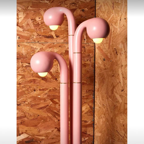 Ryōsuke Pink multi-headed sculpture floor lamp