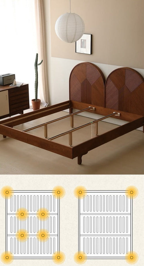 Bernadette solid wood bed frame