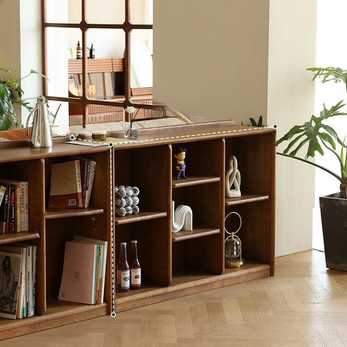 Adele industrial bookshelf display cabinet