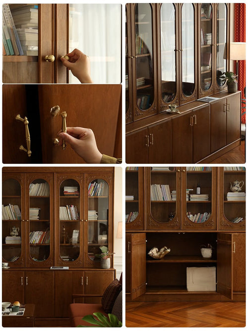 Brigitte customized retro French study bookcase