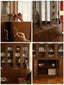 Brigitte customized retro French study bookcase