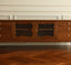 Garcelle French Retro Cherry Wood, Red Oak, and Brass TV Cabinet