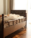 Léonie cherry wood caramel master bed