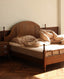 Léonie cherry wood caramel master bed