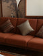 Jolène French retro solid wood fabric sofa