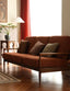 Jolène French retro solid wood fabric sofa