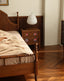 Léonie cherry wood caramel master bed