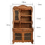 Lucienne vintage cherry wood display cabinet