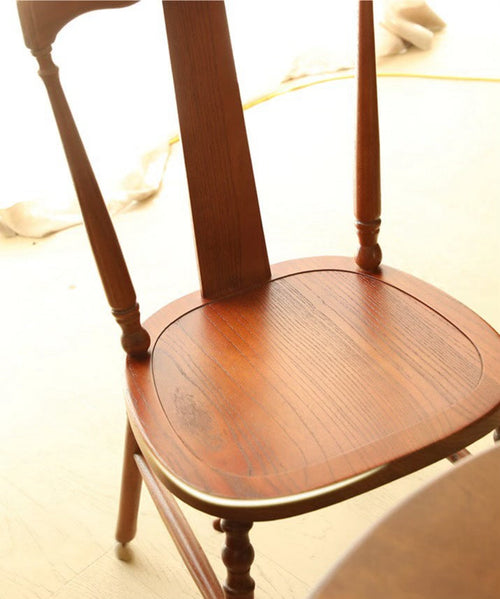 Liliane solid wood retro dining chair