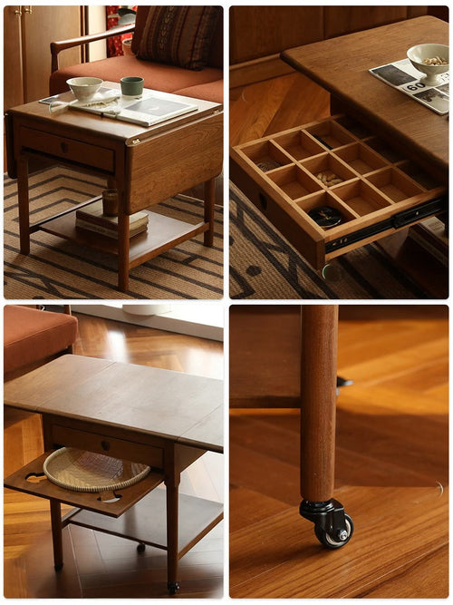 Maëlle movable retro folding coffee table