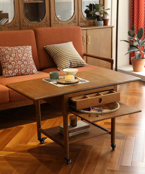 Maëlle movable retro folding coffee table