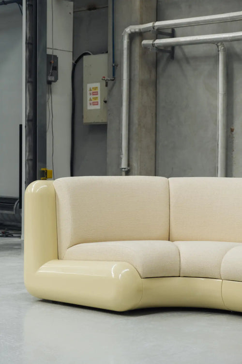 T4 Corner Sofa in Cream Soda by Holloway Li for Uma