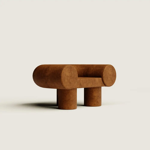 Mineral Armchair by Vincent Mazenauer - brown