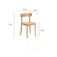 Anne minimalist medieval rattan dining chair