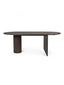 Corinne solid wood dining Nordic smoke table