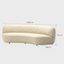 Alain snowflake arc banana fabric sofa