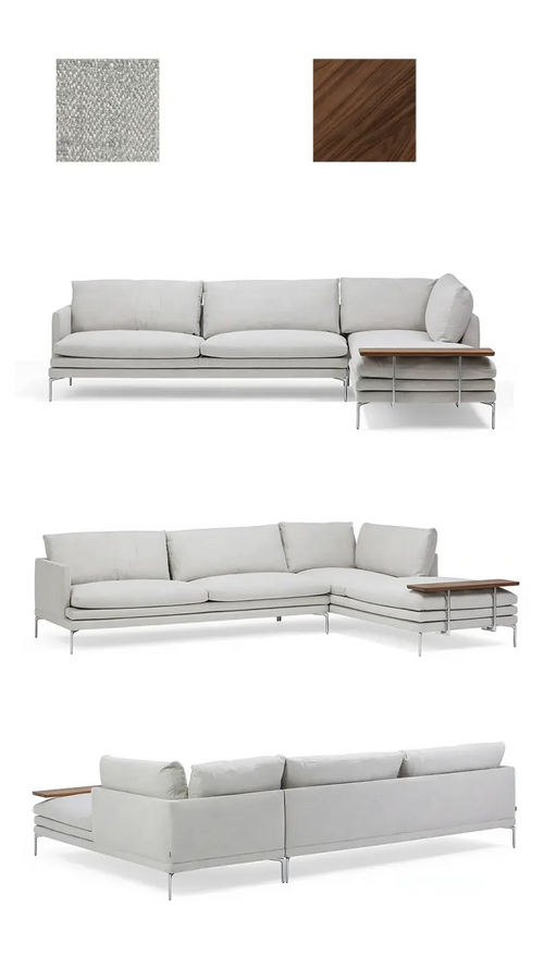 Zanotta Italian linen sofa - white