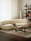 Alain snowflake arc banana fabric sofa