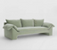 Ninetta Velvet Sofa - Green