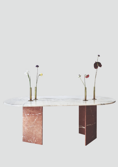 Marvel Oval Marble Table