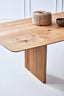 Arlo ribbed rectagle Natural Oak dining table