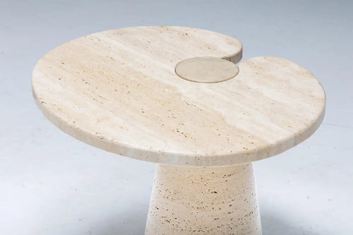 Travertine Side Tables by Angelo Mangiarotti, Italy
