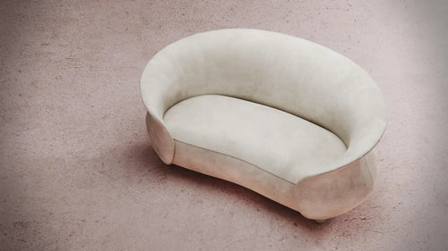 Contemporary Sculptural Mid Century Made to Order Verona Sofa