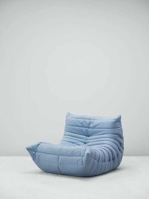 Lucius L-Shaped Sofa Chair - Baby Blue