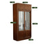 Garcelle French retro solid wood glass wardrobe