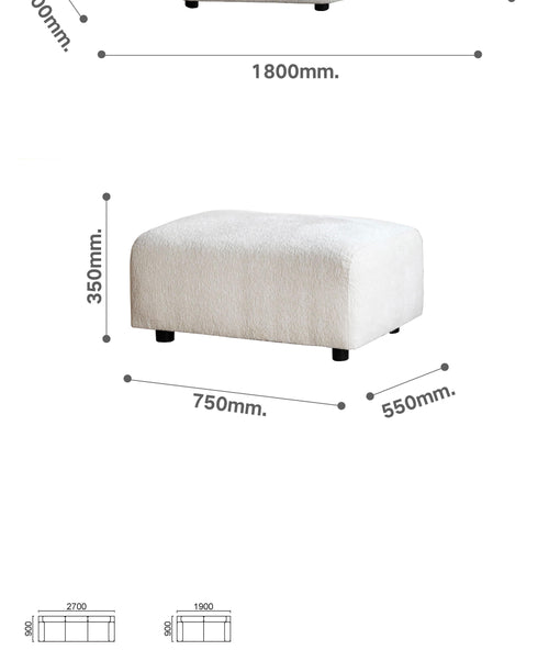 Aart module fabric petal sofa