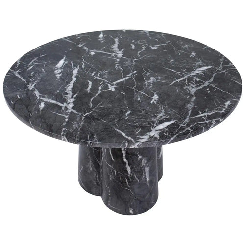 Marbled Concrete Pedestal Table