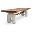 Astride Wave solid wood handmade dining table