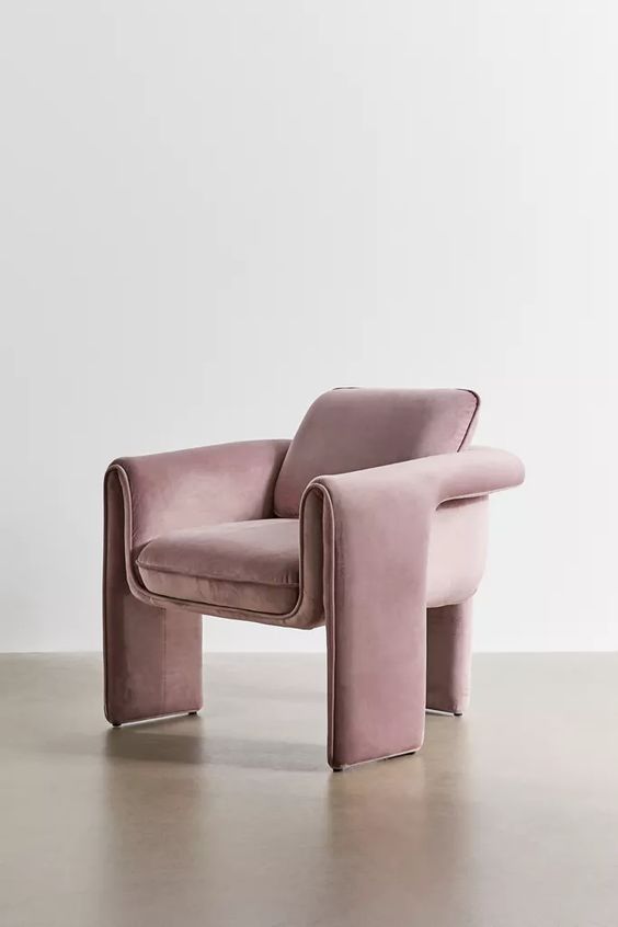 Kaiya Velvet Armchair - Violet