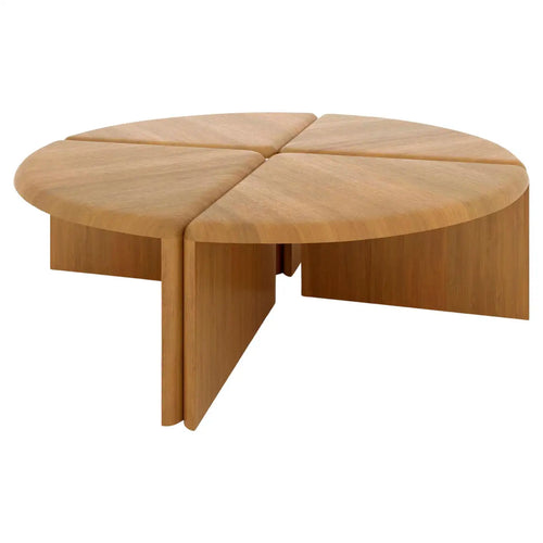 Lily Round Coffee Table in Solid Natural French Oak