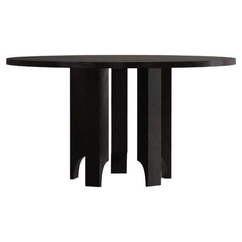 Acer Sculptural round dining table solid wood