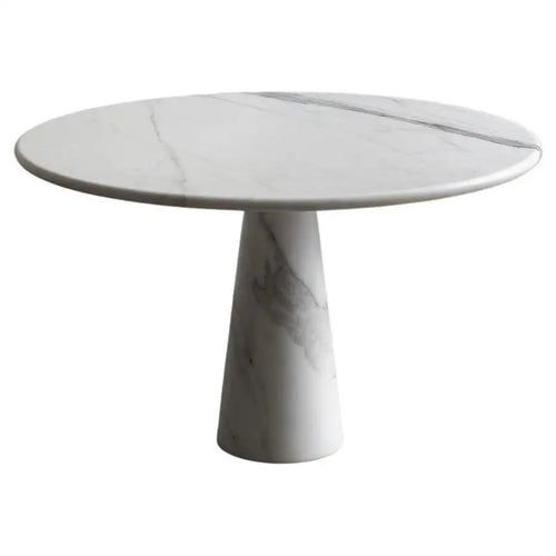 "Sienna" Cararra Marble dining table by Angelo Mangiarotti