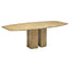 Italian Pedestal Dining Table in Marble