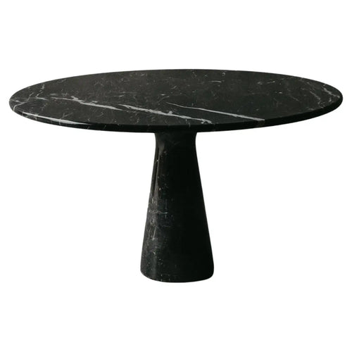 Vintage Black Marble Dining Table From Italy