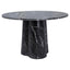 Marbled Concrete Pedestal Table