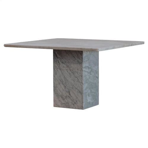 Vintage Square Marble Dining Table From Italy