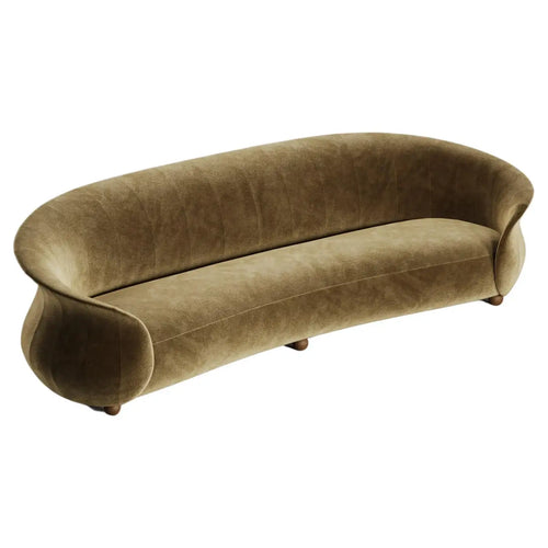 Contemporary Sculptural Mid Century Made to Order Verona Sofa