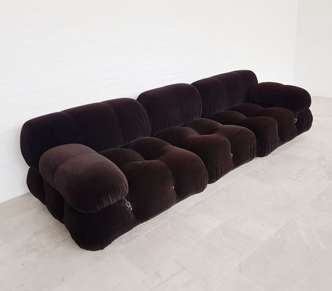 Adina 3-Seater Modular Boucle Sofa - Velour Brown