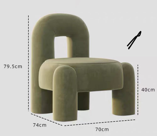 simple sofa chair Nordic beauty salon reception negotiation small sofa cafe living room balcony leisure single chair