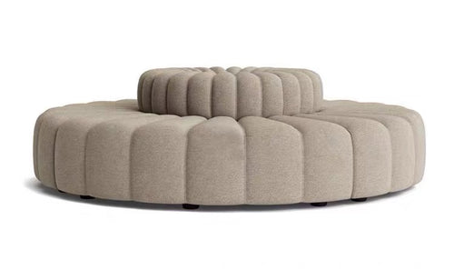 Giosuè French Style Modular Curved Sofa - Cream