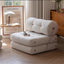 Nordic square tofu block lamb velvet fabric sofa small apartment living room