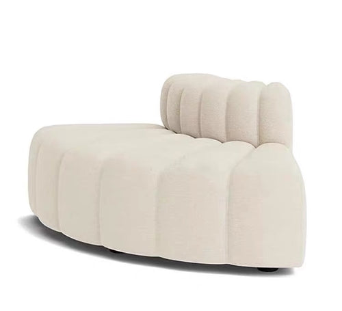 Giosuè French Style Modular Curved Sofa - Cream