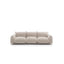 Nordic double three-person bread sofa simple modern living room lamb velvet silent wind cream lazy small apartment