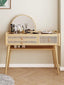 rattan dressing table all-in-one solid wood Silent wind ins bedroom simple modern small apartment makeup table logs